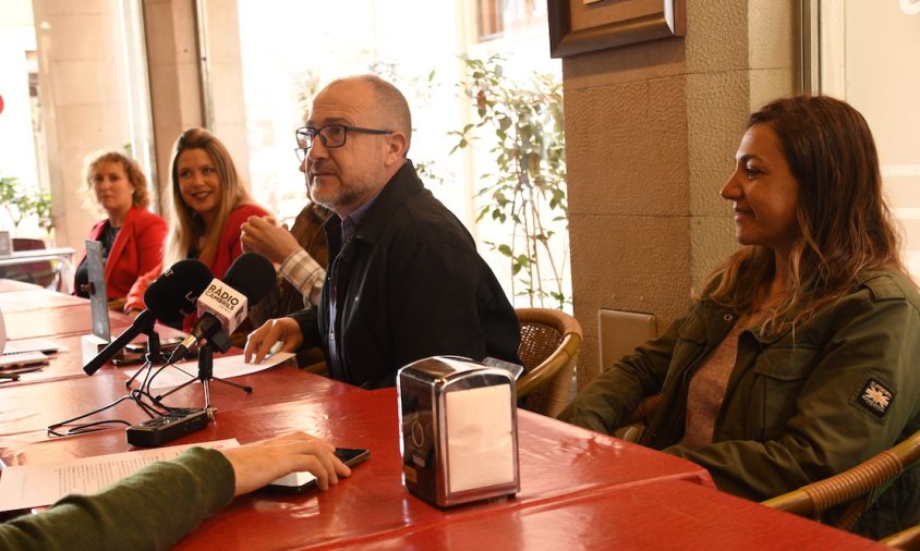 Alfredo Clua el dia de la presentació de la llista del PSC