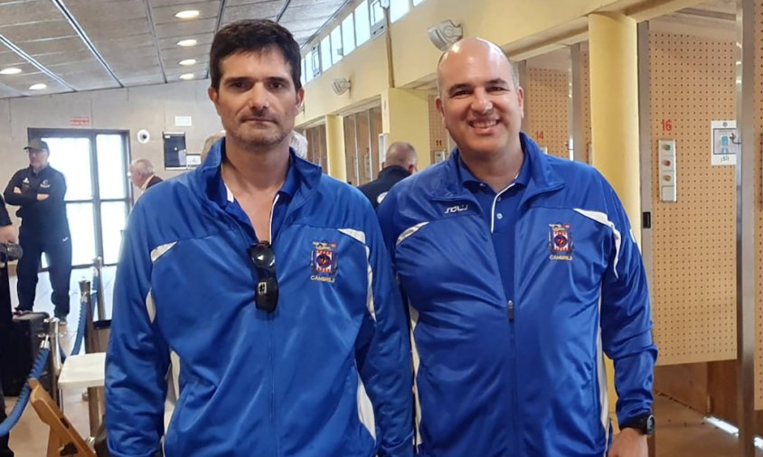 Esportistes del Club de Tir Olímpic Cambrils competint a Barcelona