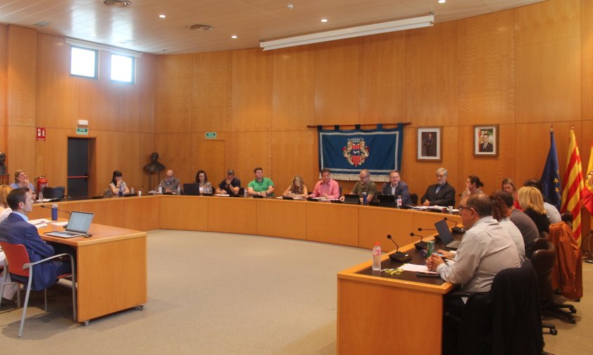 Imatge del plenari municipal celebrat el 24 de  maig