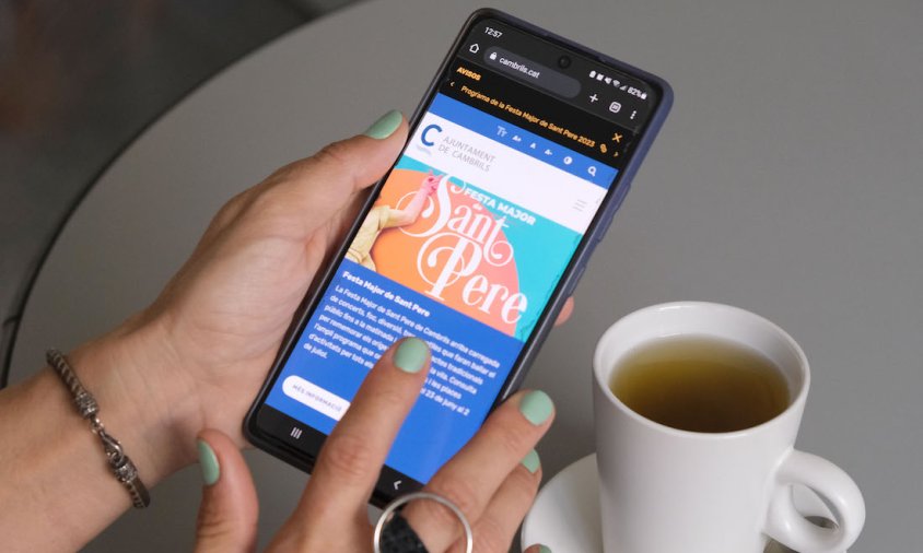 La nova pàgina web de l'Ajuntament està adaptada als dispositius mòbils