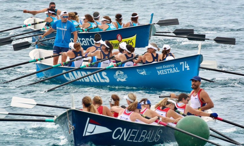 Un moment de la competició del veterà femení