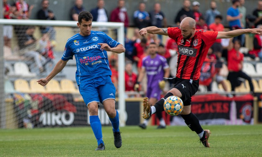 Imatge del partit entre el CF Reus i el Cambrils Unió la temporada passada