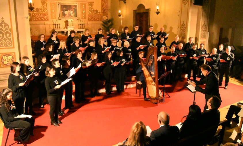 Un moment del darrer concert de Nadal de la Coral Verge del Camí a l'Ermita