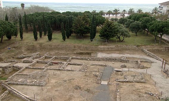 Imatge del jaciment romà a la Llosa