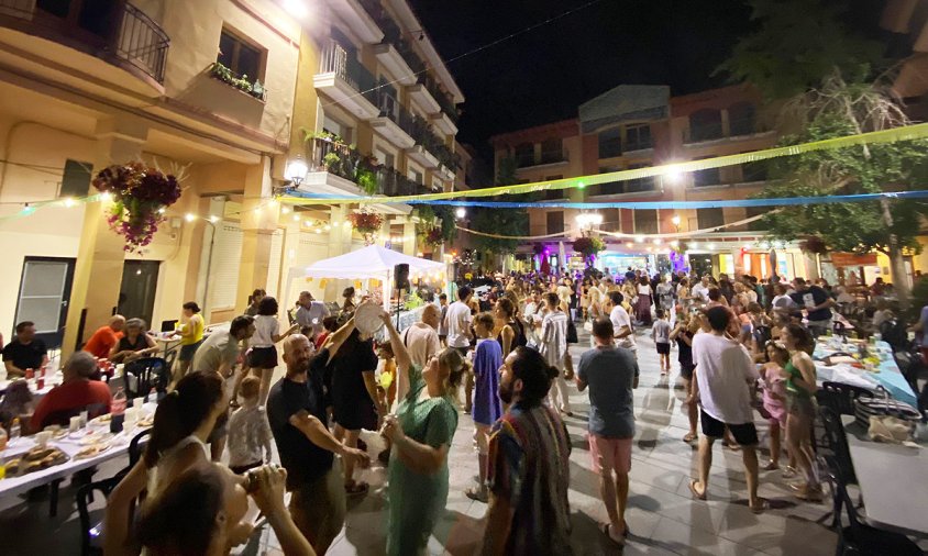 La plaça de la Vila durant la celebració de les Festes del Barri Antic l'any passat