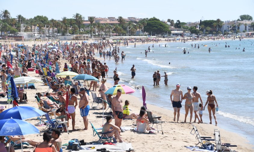 Imatge de la platja del Regueral aquesta setmana