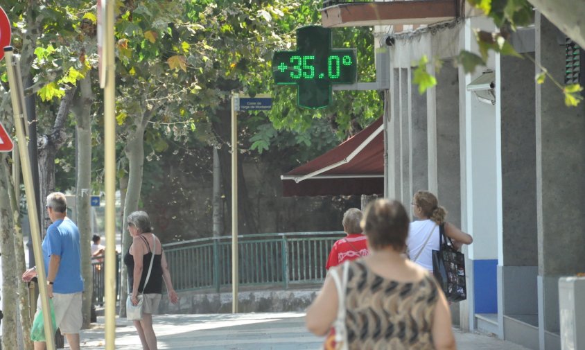 L'episodi de calor intensa va acabar ahir