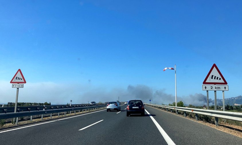 L'A-7 està tallada entre Cambrils i l'Hospitalet de l'Infant en els dos sentits de la marxa