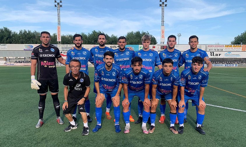 Equip inicial que es va enfrontar a l'Amposta, aquest passat dissabte (Foto: Sergio Ruiz)