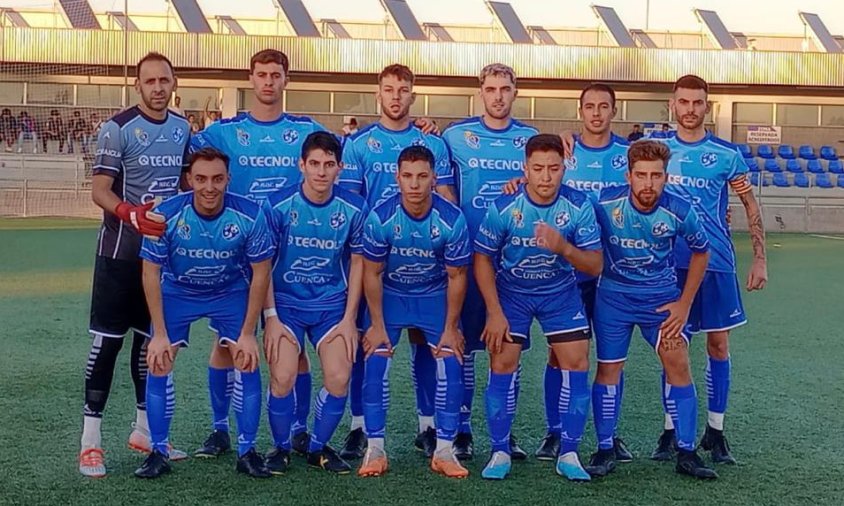 Equip titular del Cambrils Unió B en el partit davant el Bonavista