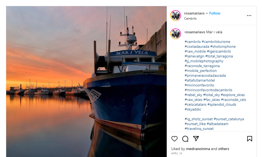 La fotografia guanyadora es titula «Mar i vela»