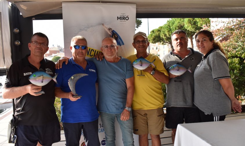 Imatge dels guanyadors de la segona prova Interclubs Costa Daurada