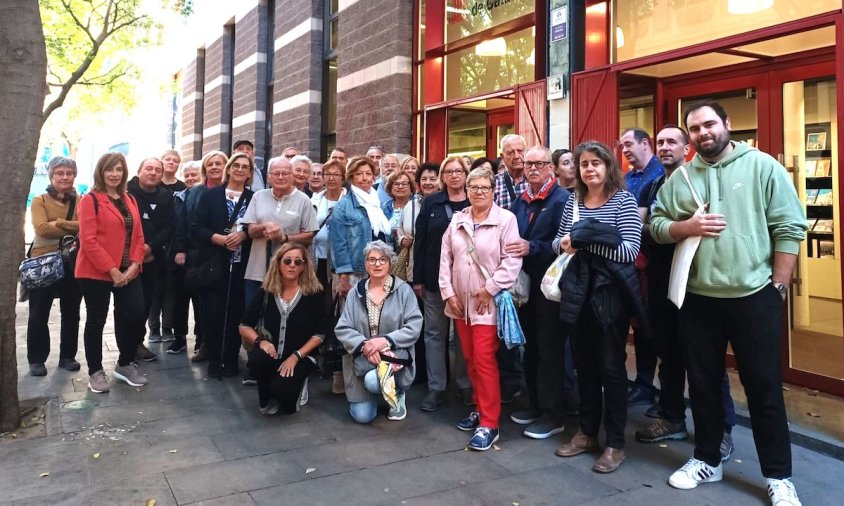 Imatge d'un dels grups de cambrilencs que van viatjar a Barcelona