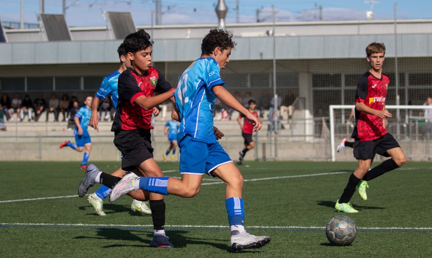 Imatge del partit entre el Juvenil C i el Mas Iglesias A