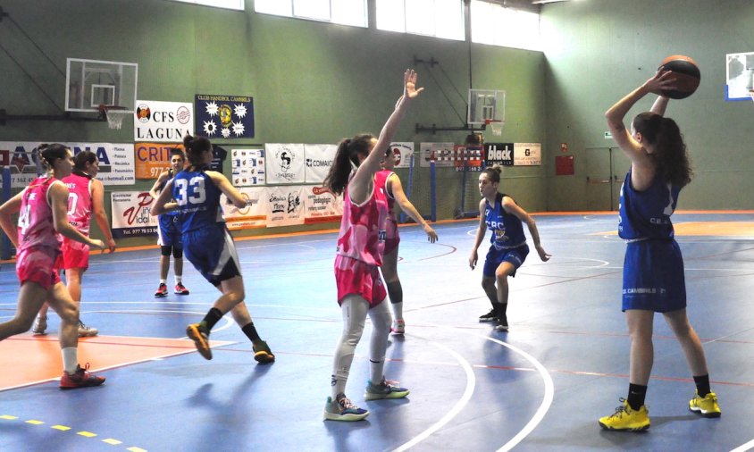 Imatge d'un partit de la passada temporada del CB Cambrils femení