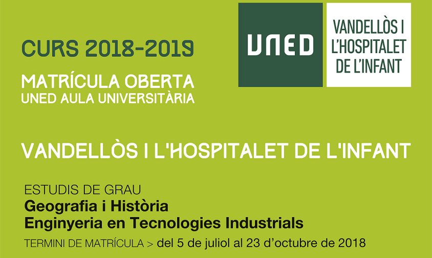 Cartell dels estudis de la UNED