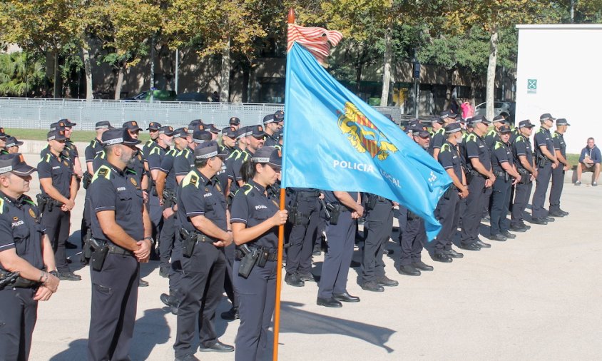 La Policia Local durant la Diada de Sant Miquel, aquest mes de novembre