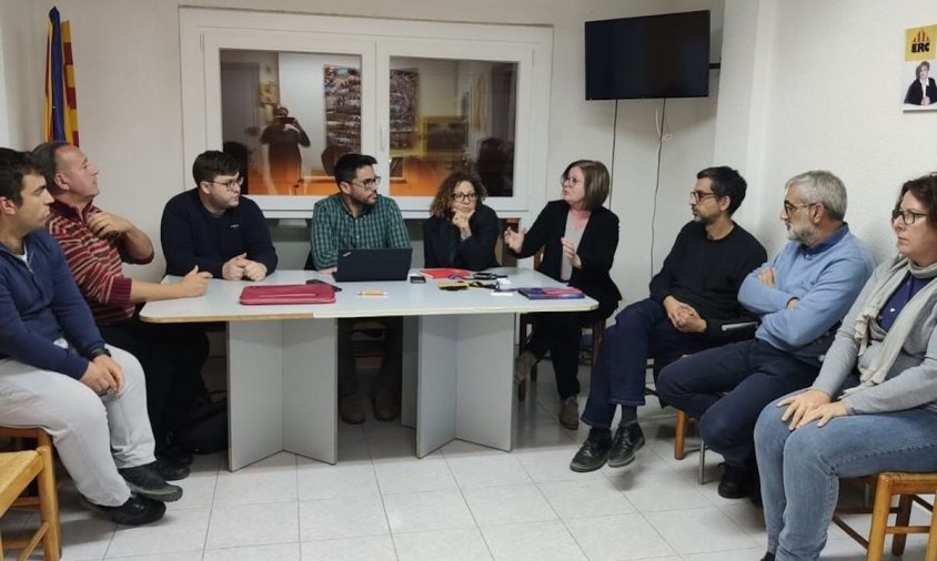 Un moment de l'assemblea extraordinària d'Esquerra Cambrils