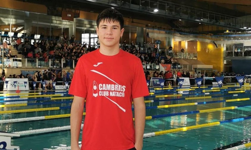 Nil Moya a la piscina del CN Barcelona