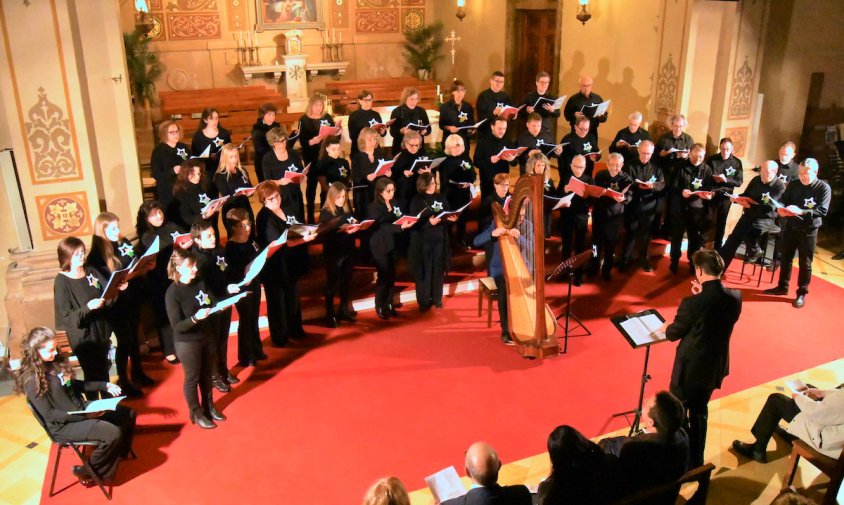 La Coral Verge del Camí en el Concert de Nadal l'any passat a l'Ermita