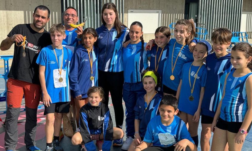 Atletes cambrilencs desplaçats al campionat de Catalunya sub16 de pista coberta, a Sabadell