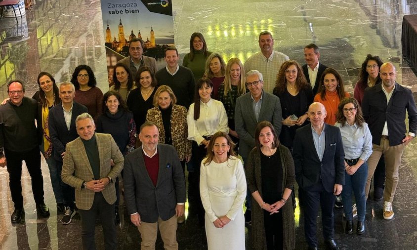 Els representants dels patronats de turisme durant la trobada de Saborea España a Saragossa