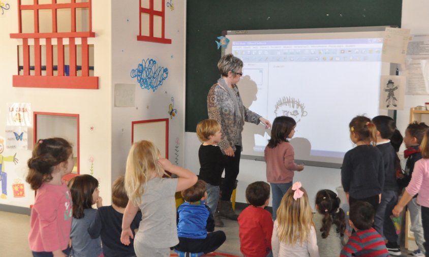 Imatge d'arxiu d'una aula d'Educació Infantil de l'escola Mas Clariana