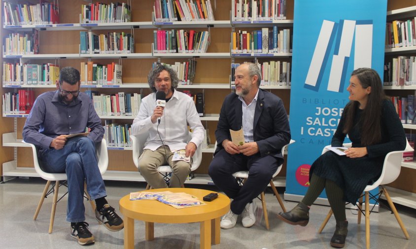 D'esquerra a dreta: Jordi Ledesma, Jordi Barberà, Alfredo Clúa i Anna Amigó, durant la presentació dels Dies de Llibres