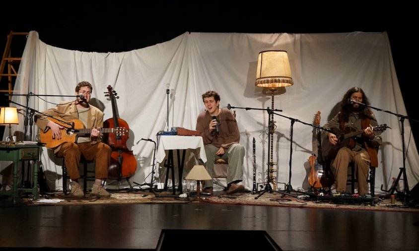 Els Xerrich durant el seu concert al Teatre del Casal, ahir al vespre