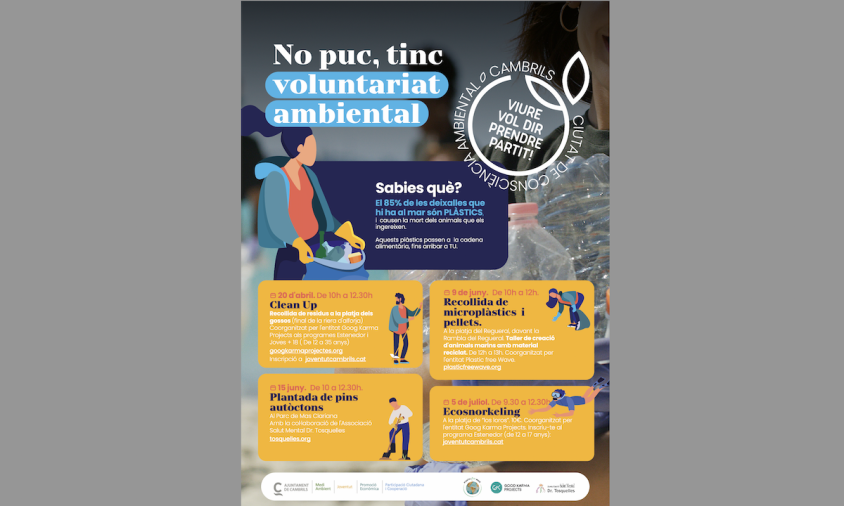 Cartell del programa de voluntariat ambiental