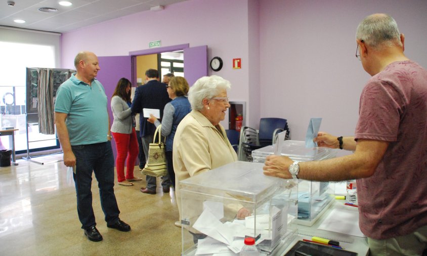 Imatge de les votacions, durant les passades eleccions europees, l'any 2019