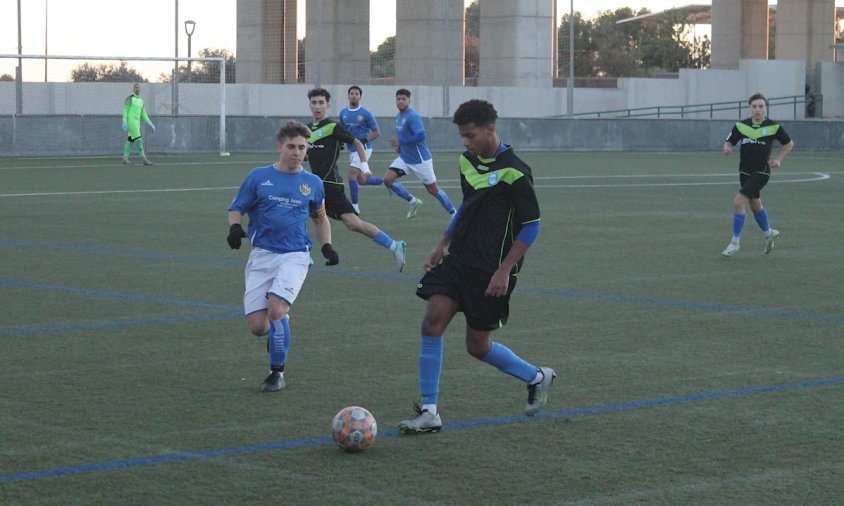 Imatge del partit de la primera volta entre el FC Cambrils i el Morell disputat el passat desembre