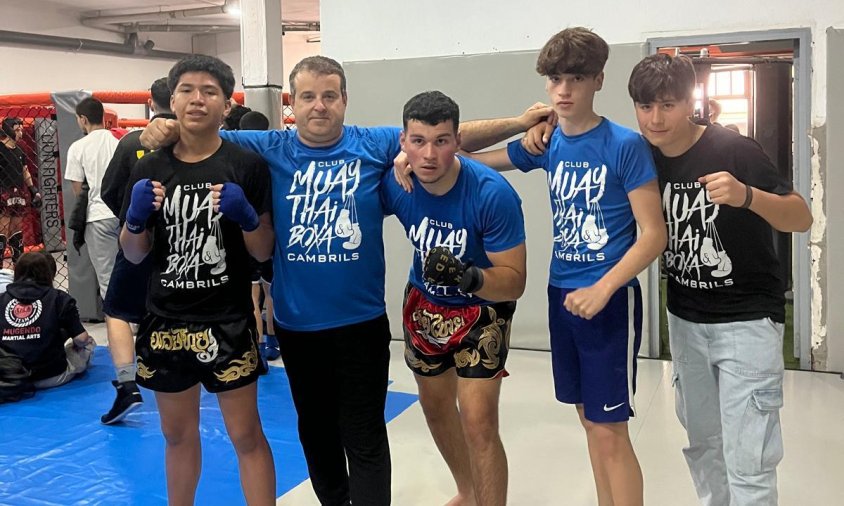 Equip del Club Muaythai i Boxa Cambrils