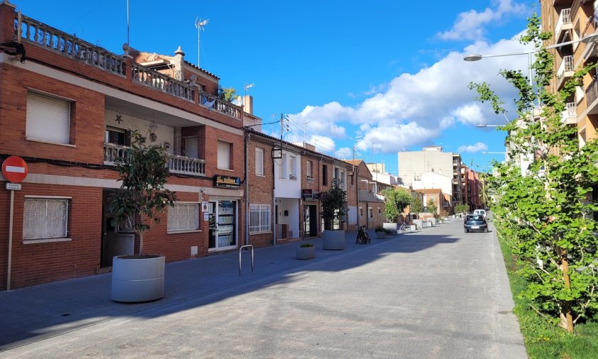 Imatge de les noves jardineres circulars que s'han instal·lat a la rambla de Jaume I