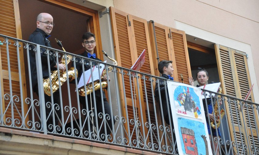 Imatge de la darrera edició de "Música als balcons", el maig de 2019