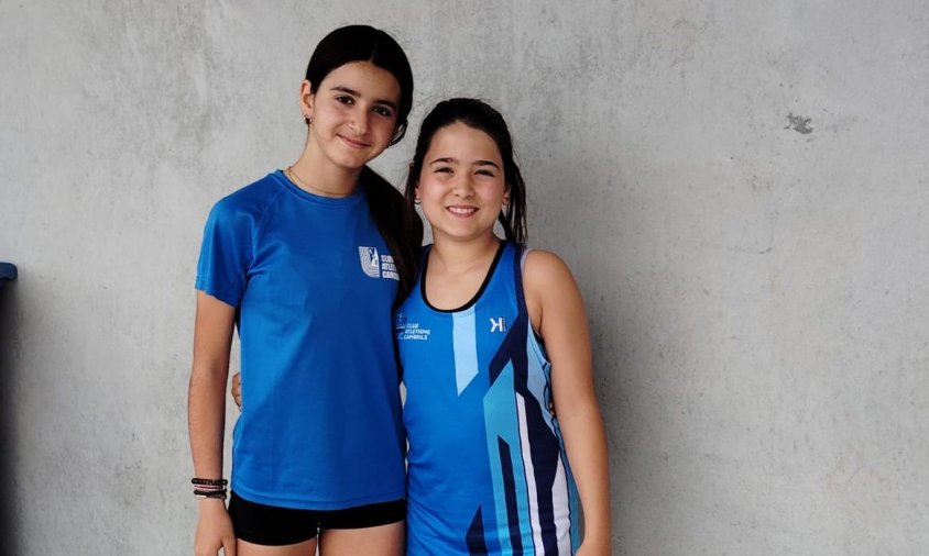 Lola De San José i Martina Gómez, del Club Atletisme Cambrils