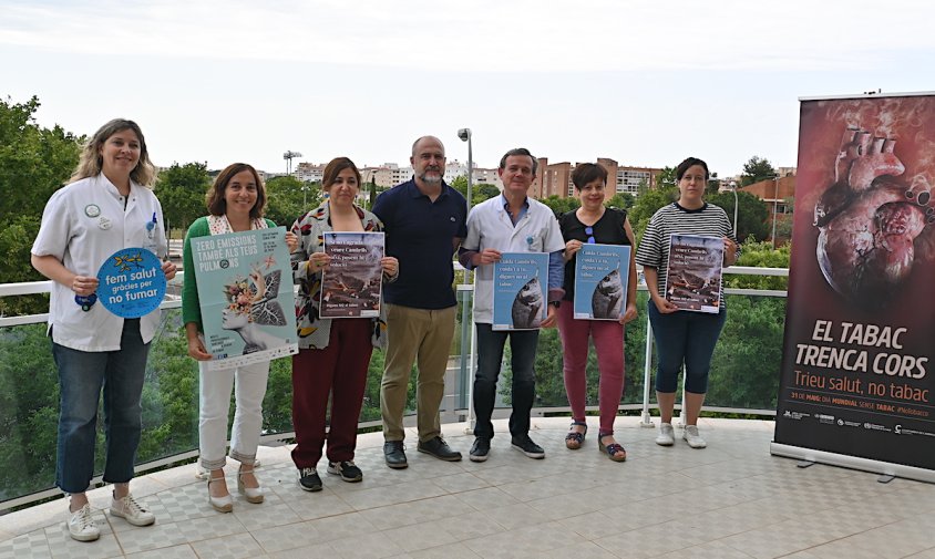 Imatge de la presentació de la campanya "Cambrils sense fum"