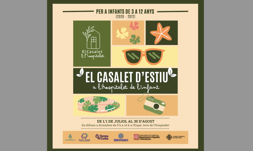 Cartell del Casalet d'estiu de l'Hospitalet de l'Infant