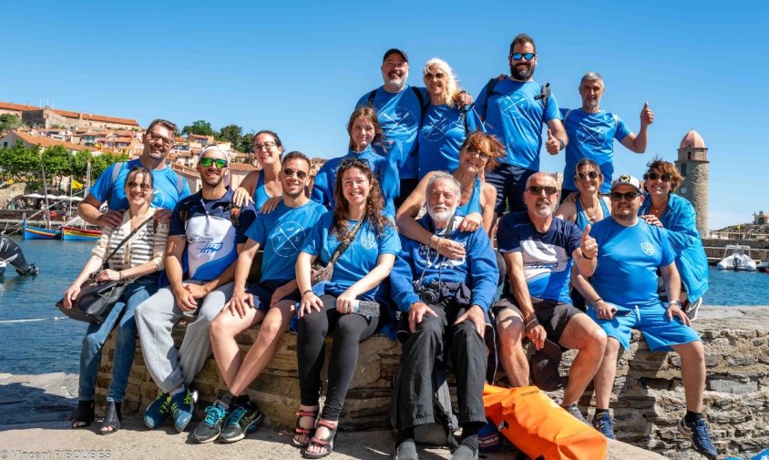 Els Vogadors van participar en la regata que s'organitza a la localitat de Cotlliure, a la Catalunya Nord