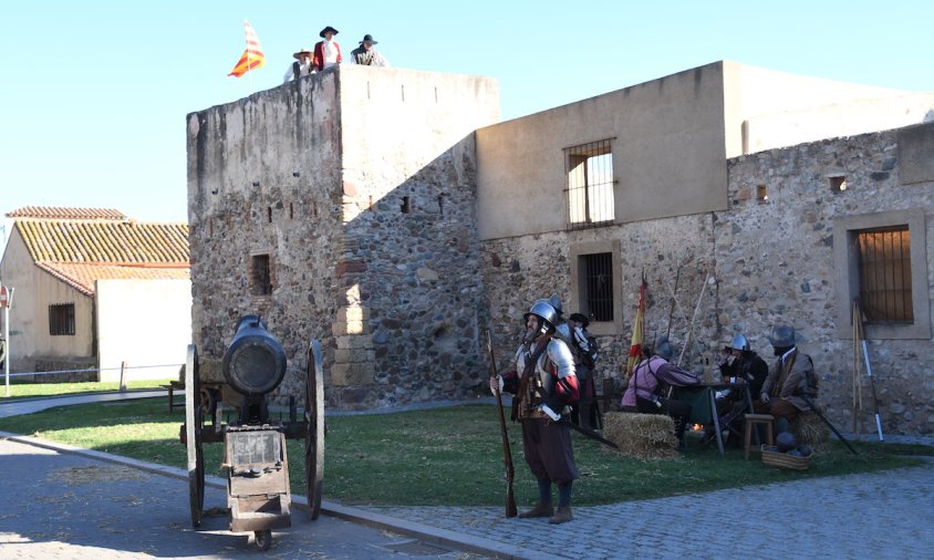 Imatge de la recreació del Setge de 1640 que es va fer el passat desembre amb la presentació del projecte "Escenaris de la història"