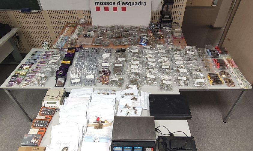 Material intervingut en el dispositiu dels Mossos i la Guàrdia Urbana de Reus