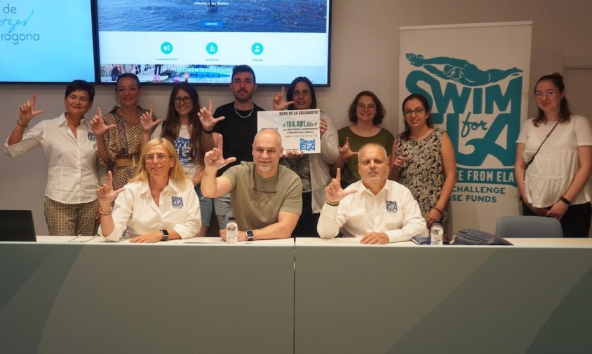 L'entitat Swim for ELA va donar a conèixer la xifra recaptada en aquests primers sis mesos de l'any