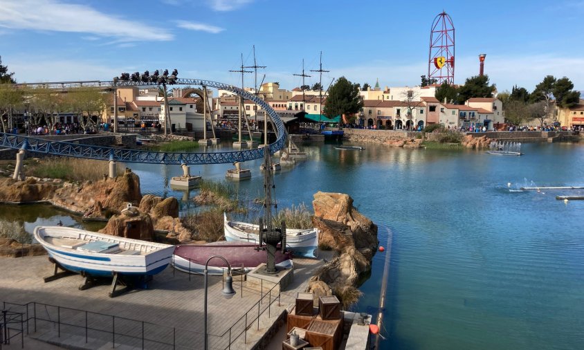 Vista de l'àrea de Mediterrània de PortAventura