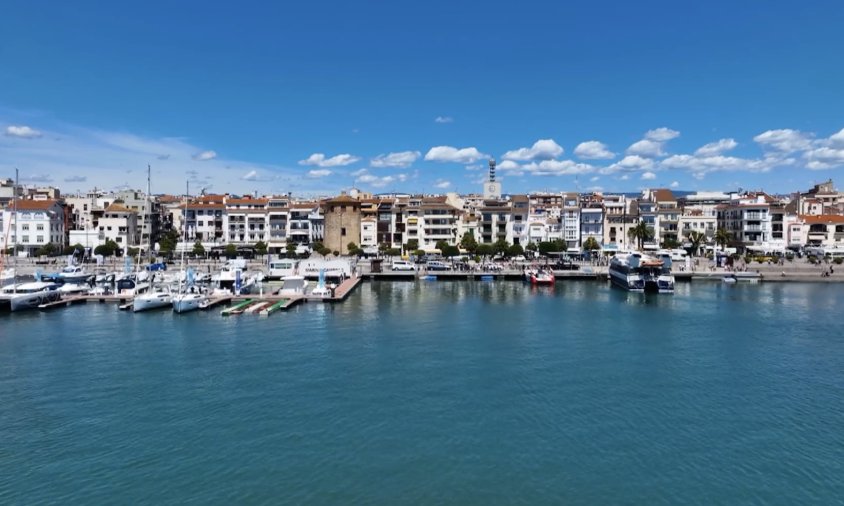 Vista aèria del Port de Cambrils emesa en el programa de Cuatro