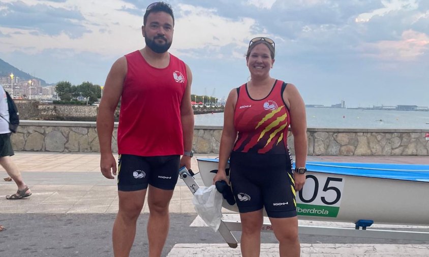 El Club Rem Cambrils va estar representat per Giuliana Tuttolomondo i Xavi Blach