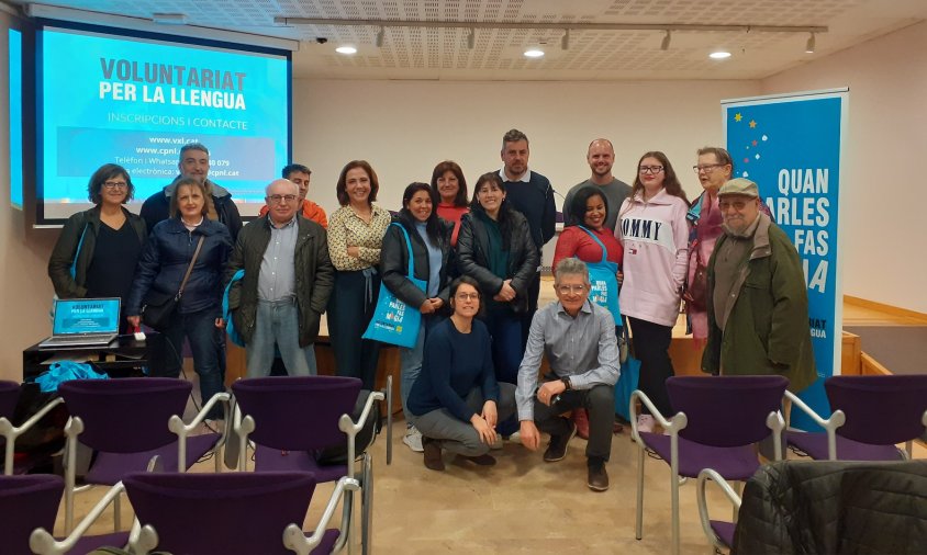 Imatge de la presentació de les parelles lingüístiques a Cambrils, el passat mes de febrer