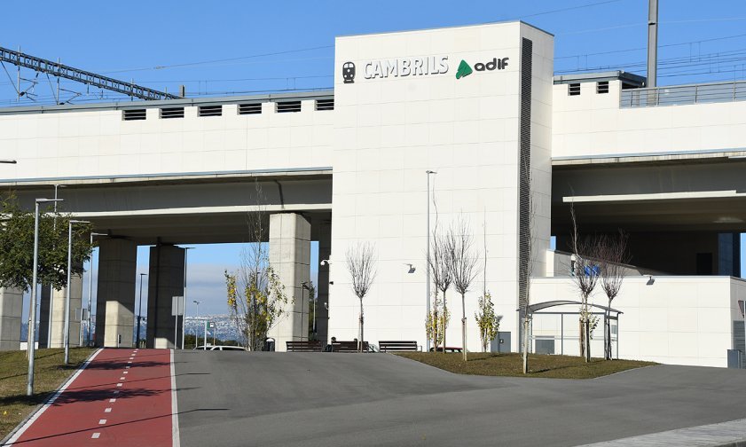 Imatge de l'estació de tren de Cambrils