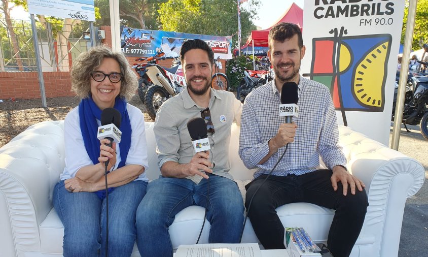 Equip de Ràdio Cambrils, durant la Fira aquest any passat