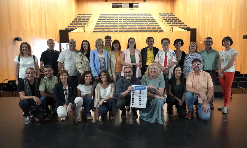 Roda de premsa de presentació del cicle, ahir, a Alcanar