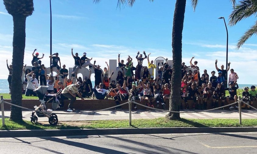 Foto de grup dels integrants del club RollersCambrils